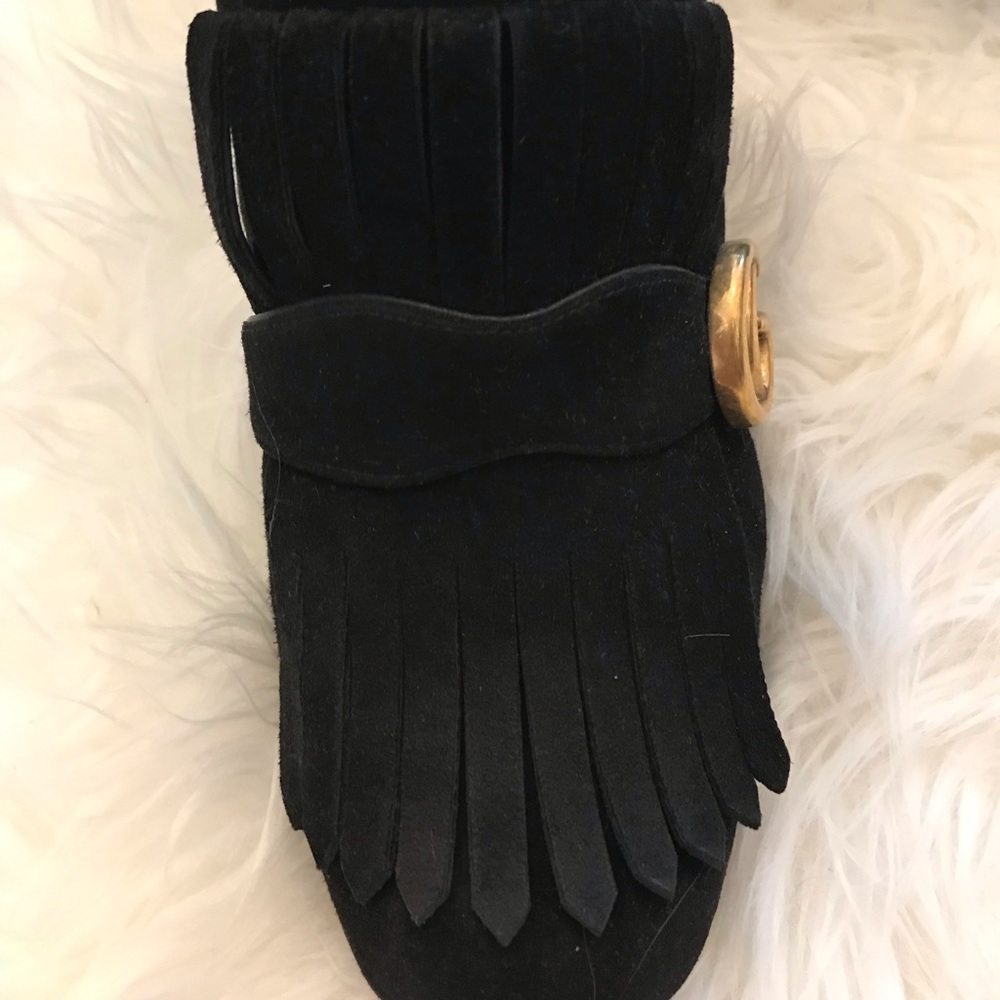 Gucci GG Marmont Fringe Bootie 🖤SOLD🖤 - Picture 6 of 7